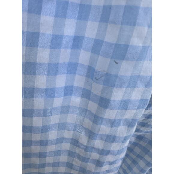 HIGH Everyday Couture by Claire Campbell Blue Gingham Midi Dress Sz M Drop Waist - Picture 8 of 14